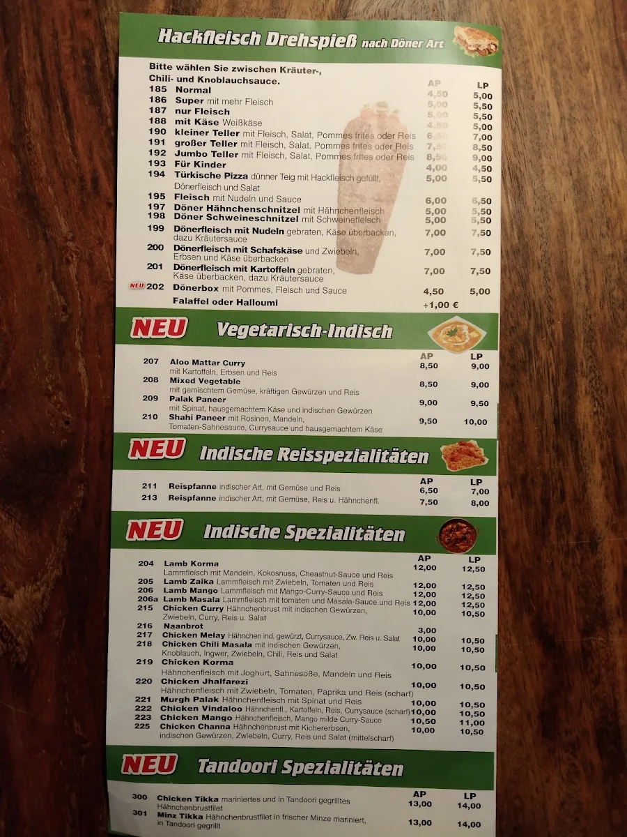 Speisekarte photo 2