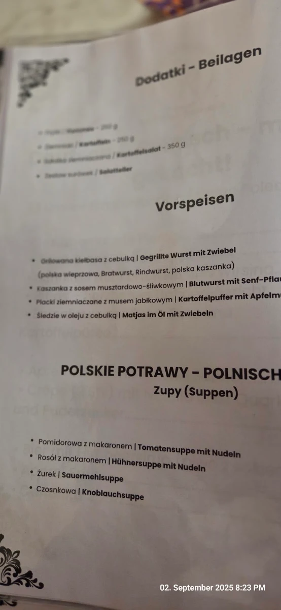 Speisekarte photo 2
