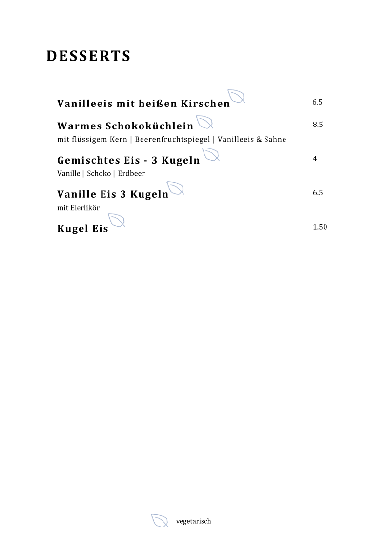 Speisekarte photo 6