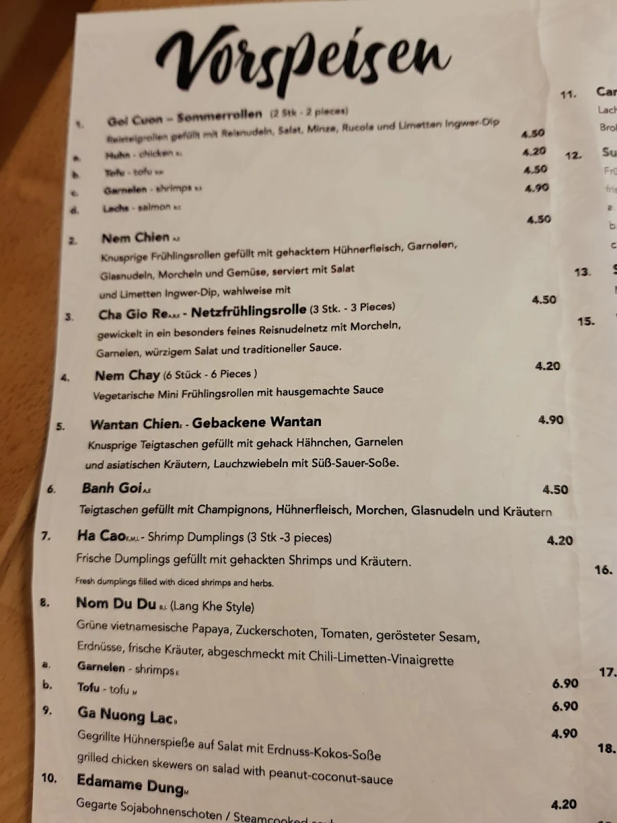 Speisekarte photo 9