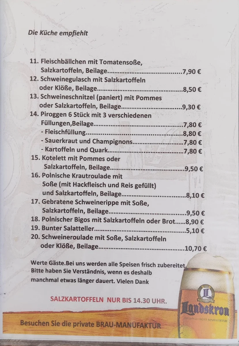 Speisekarte photo 1