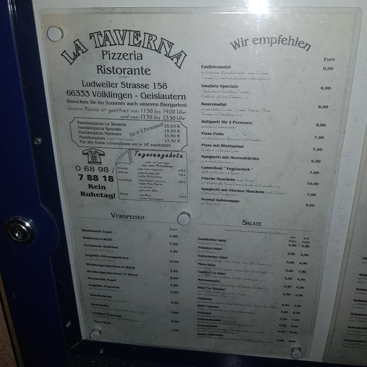 Speisekarte photo 2