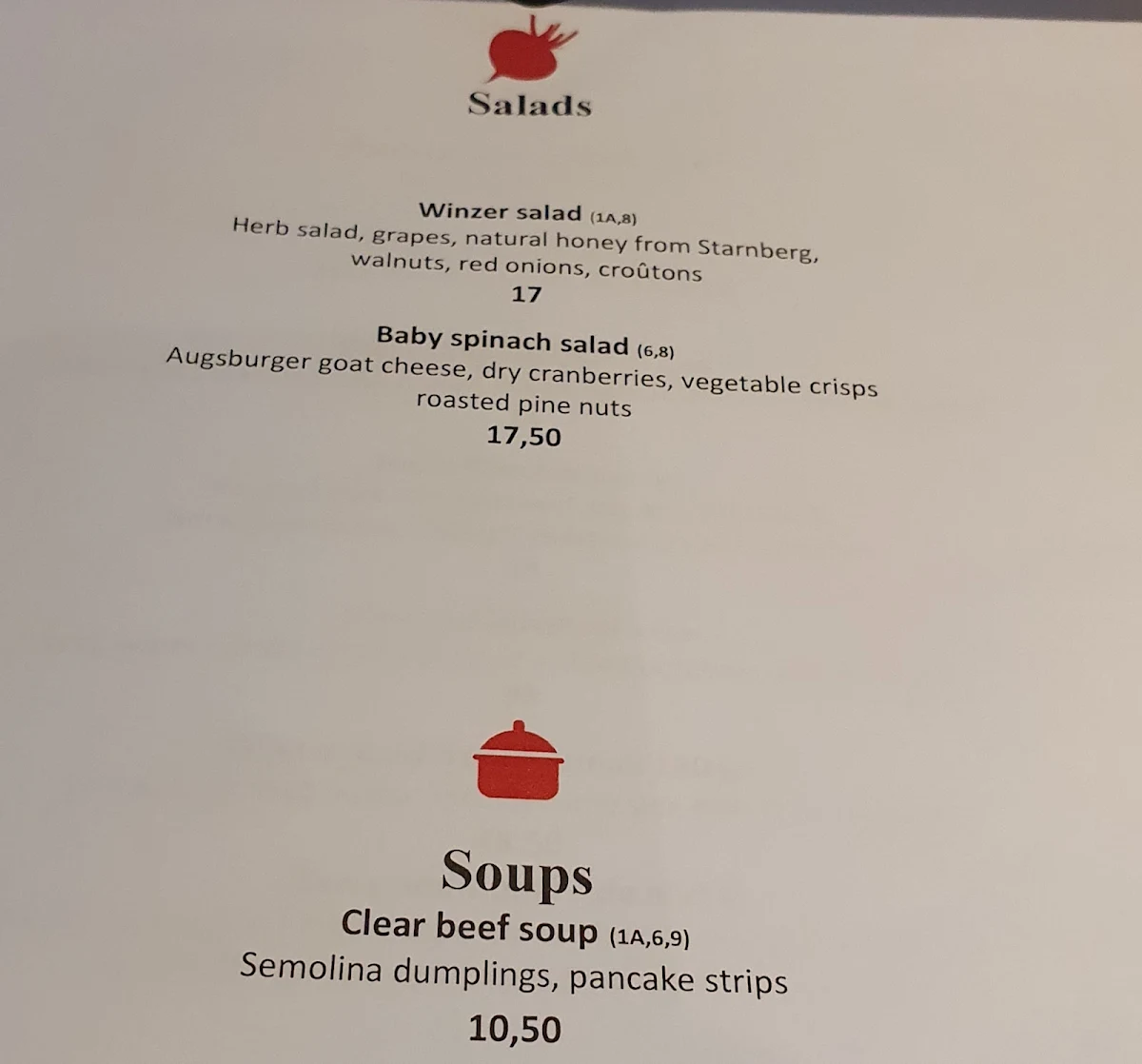 Speisekarte photo 3