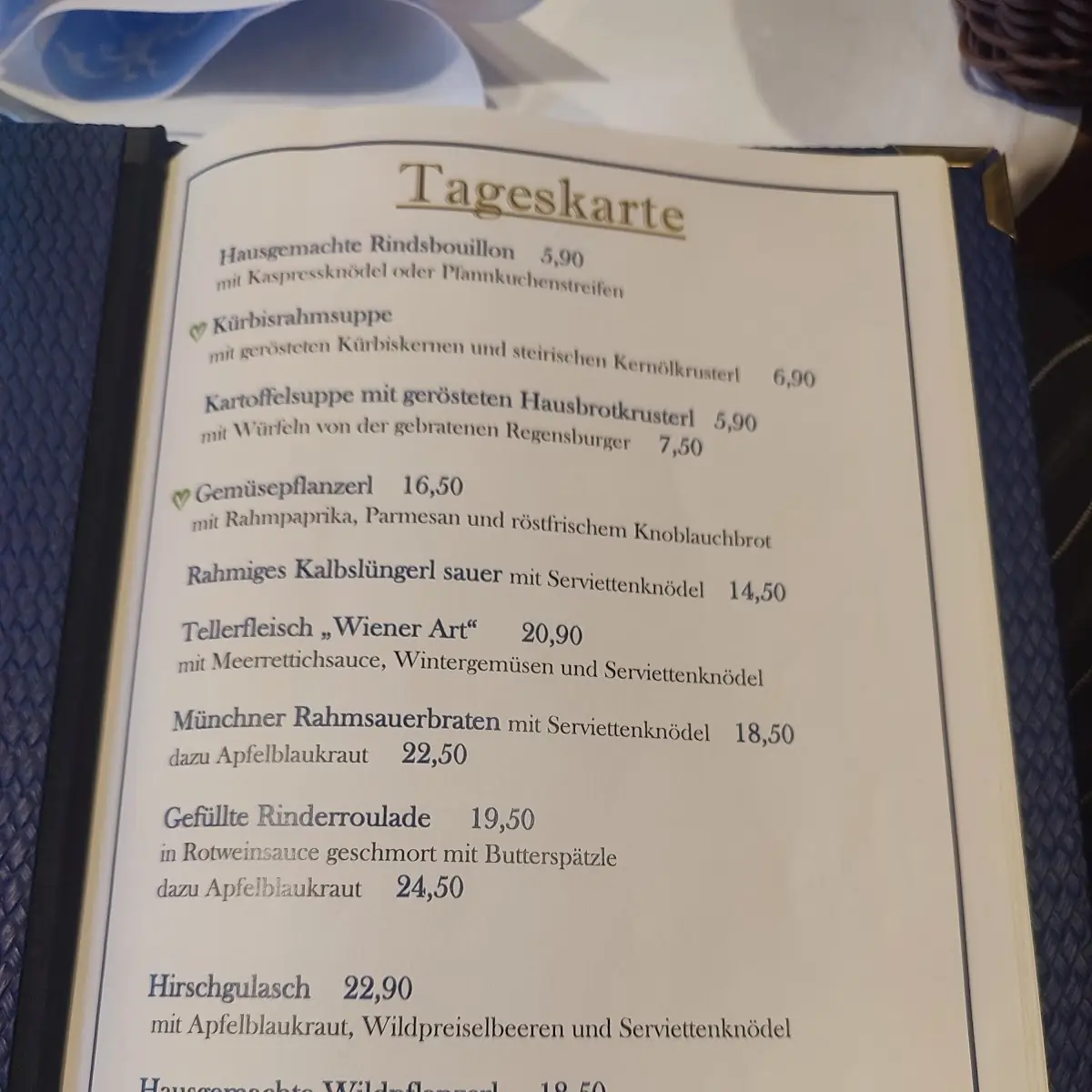 Speisekarte photo 2