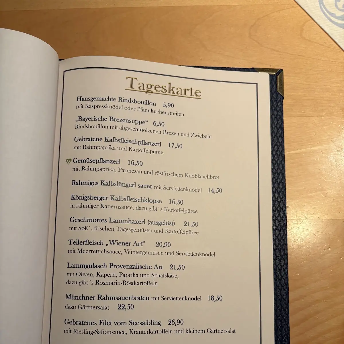 Speisekarte photo 5