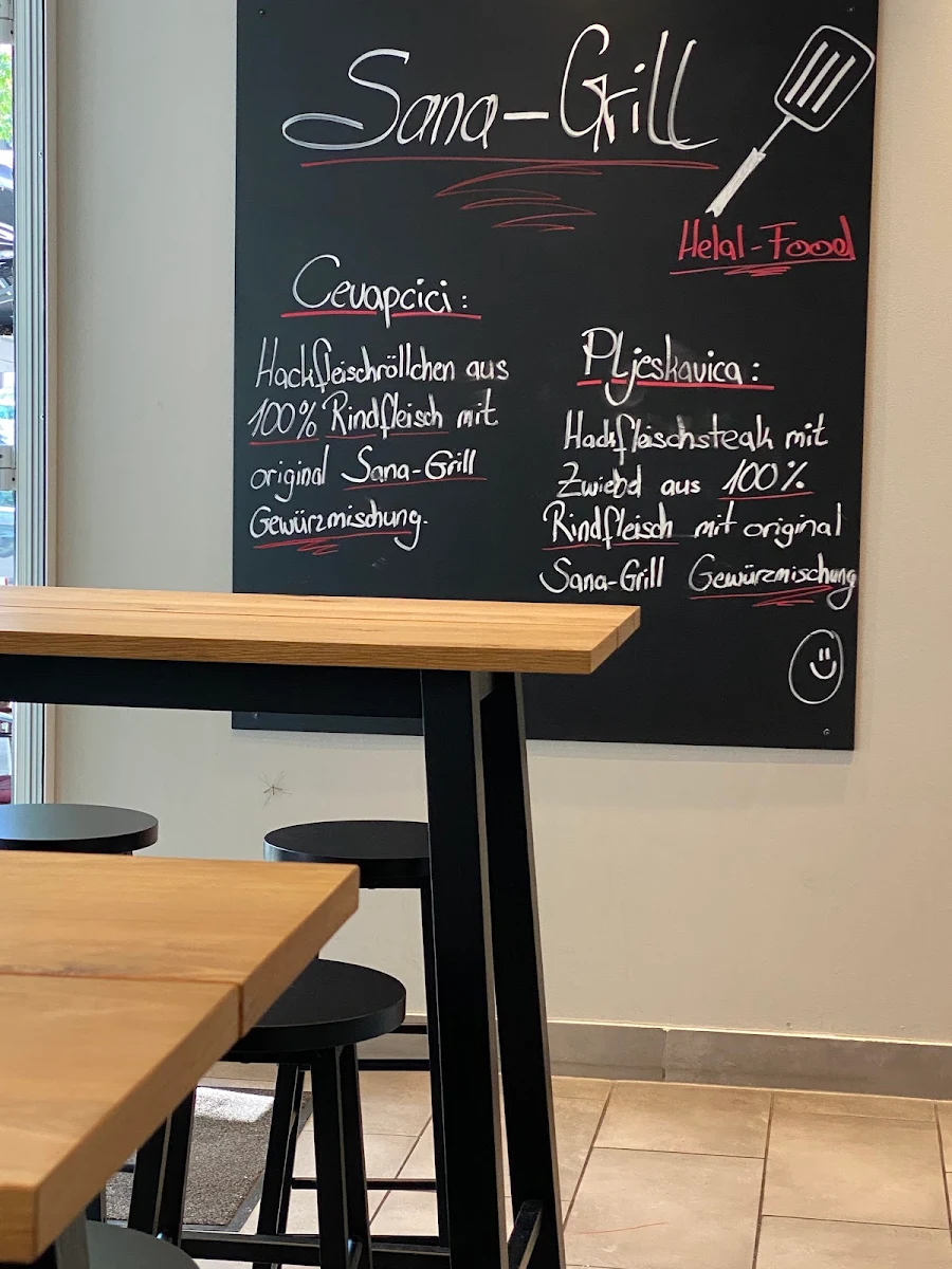Speisekarte, Sana Ćevapčići & Co. Mainz