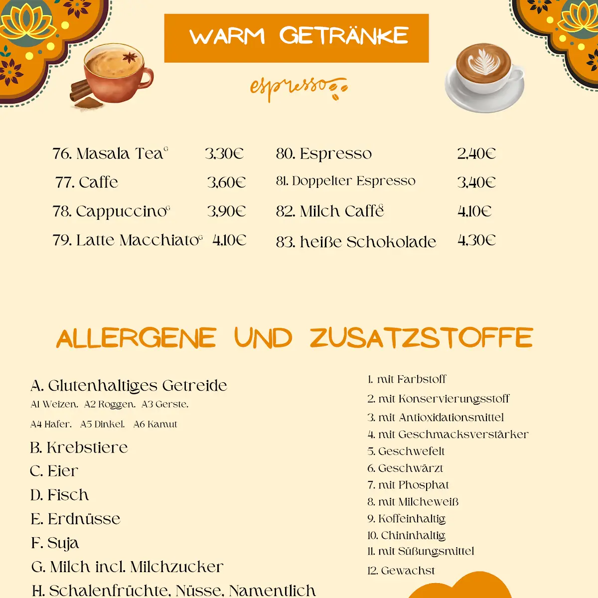 Speisekarte photo 2