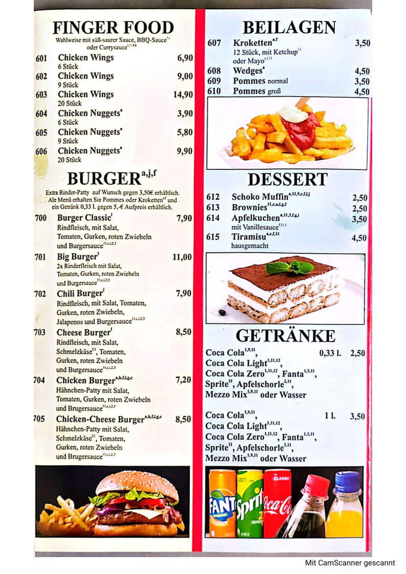 Speisekarte photo 1