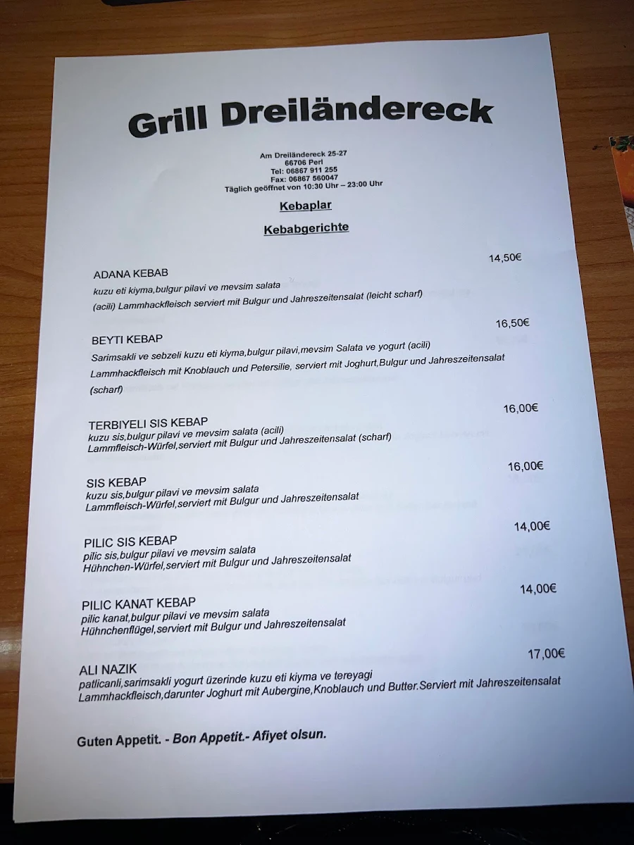 Speisekarte photo 2