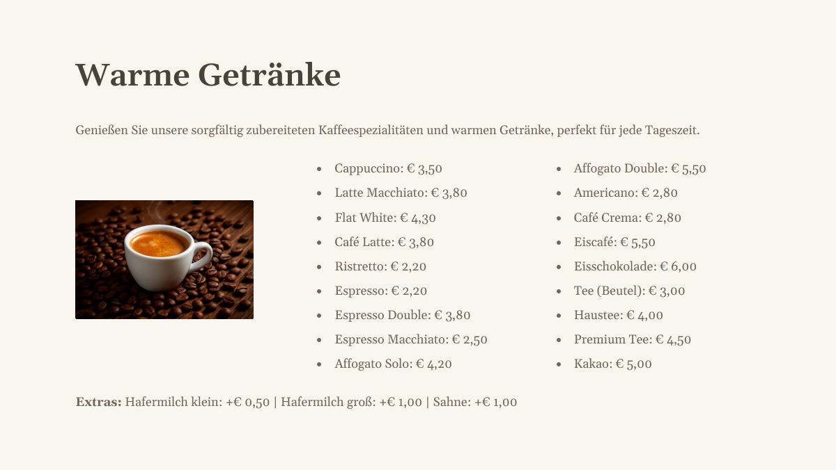 Speisekarte photo 2