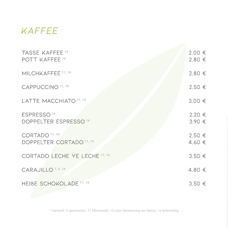 Speisekarte photo 8
