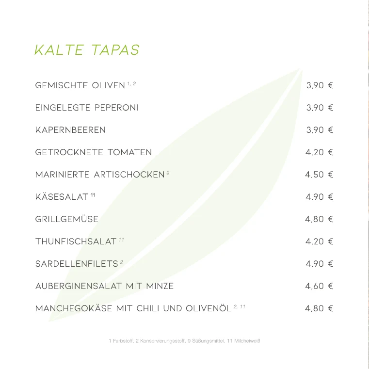 Speisekarte photo 9