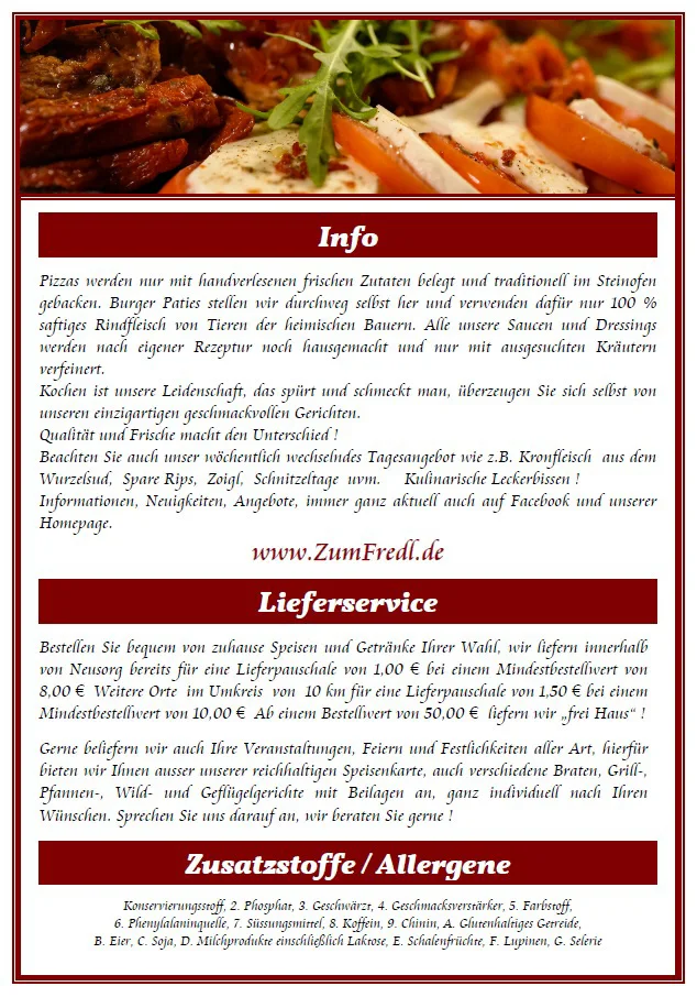 Speisekarte photo 1