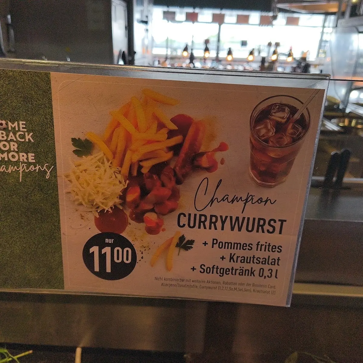 Speisekarte, GALERIA Restaurant