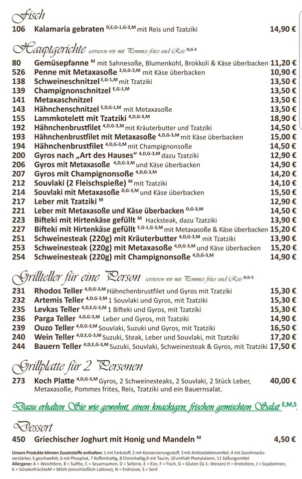 Speisekarte photo 2