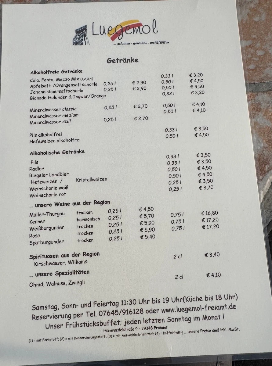 Speisekarte photo 1
