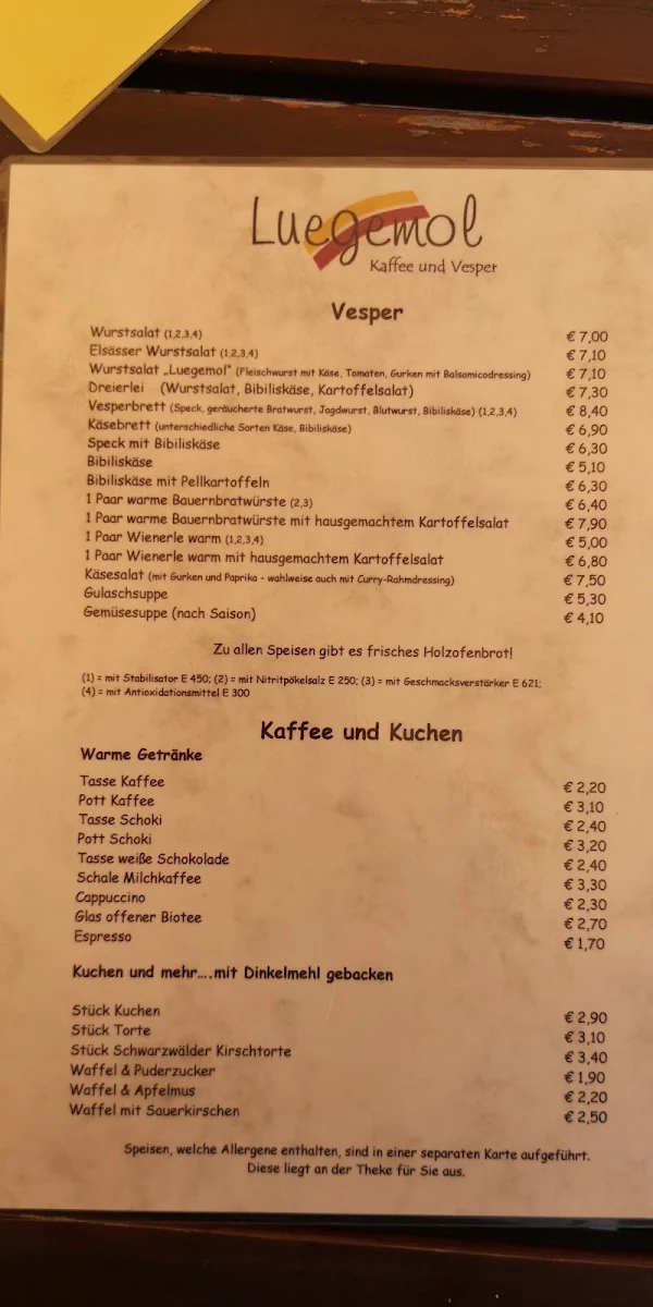 Speisekarte photo 6
