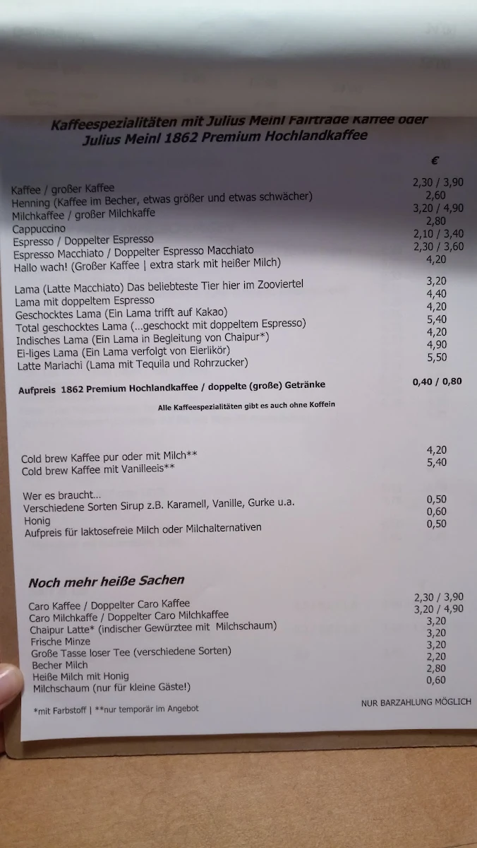 Speisekarte photo 1