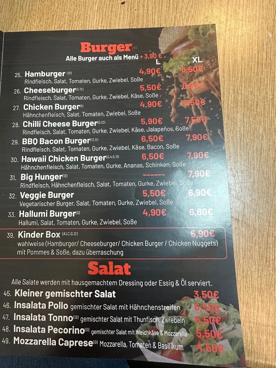 Speisekarte photo 2