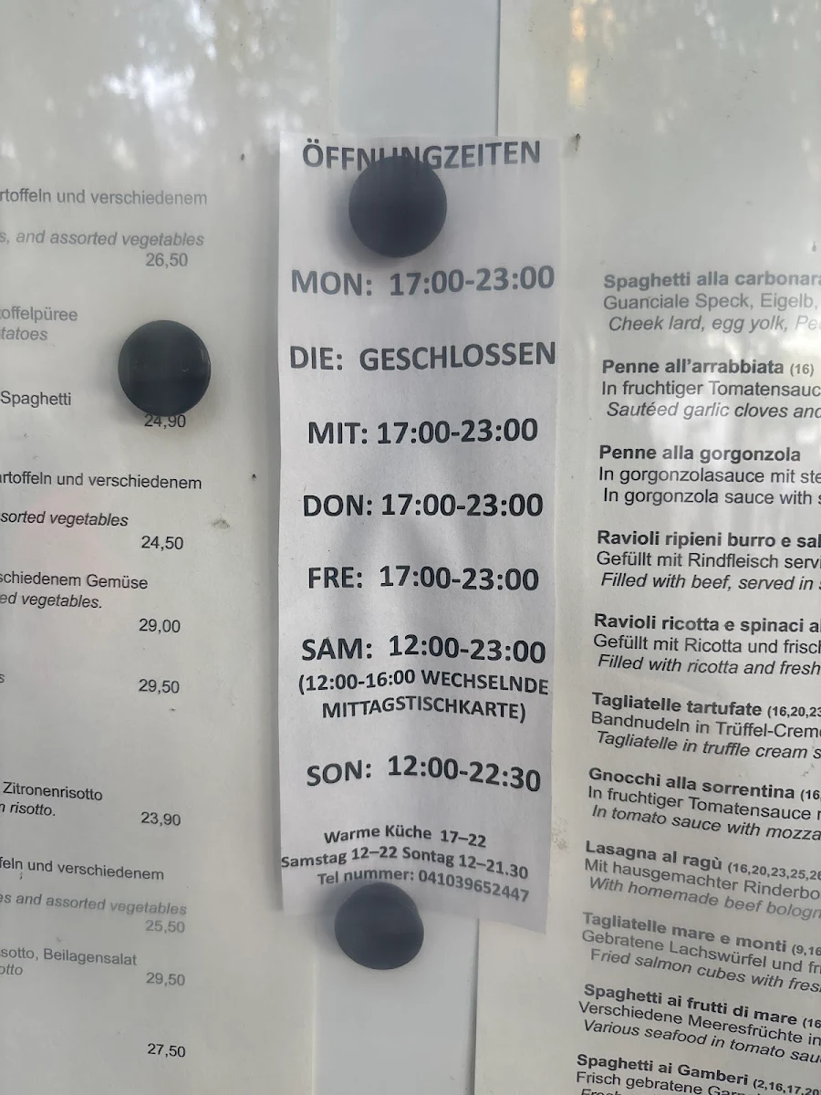 Speisekarte, Antichi Sapori Italiani 2