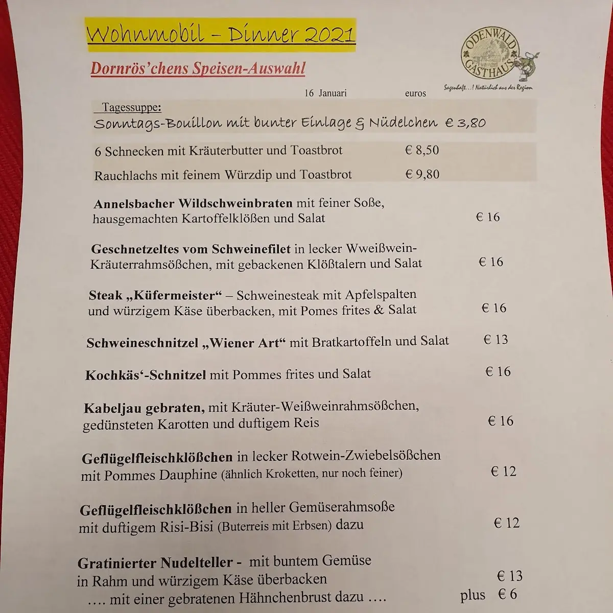 Speisekarte photo 10