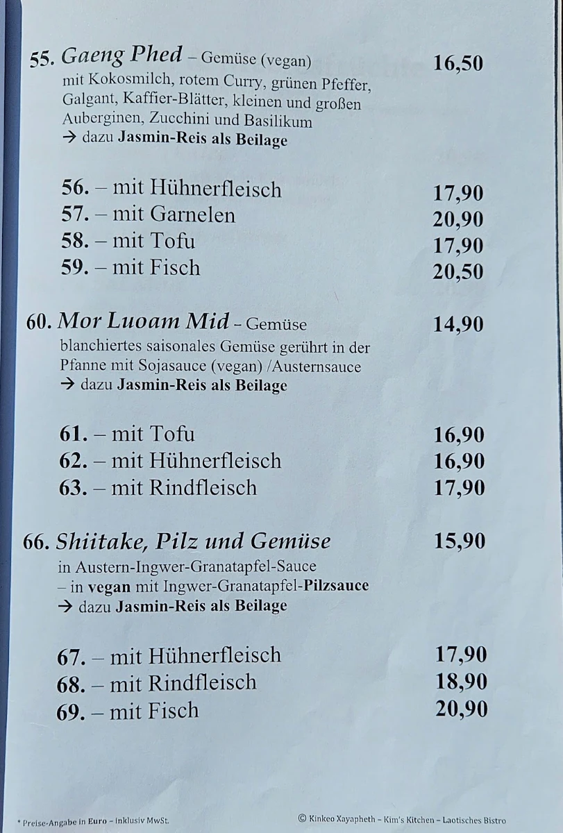 Speisekarte photo 2