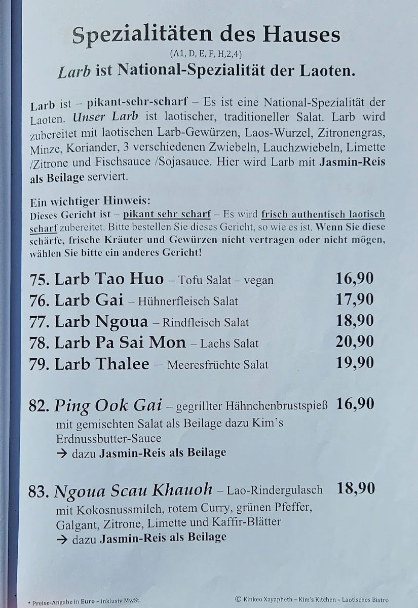 Speisekarte photo 3
