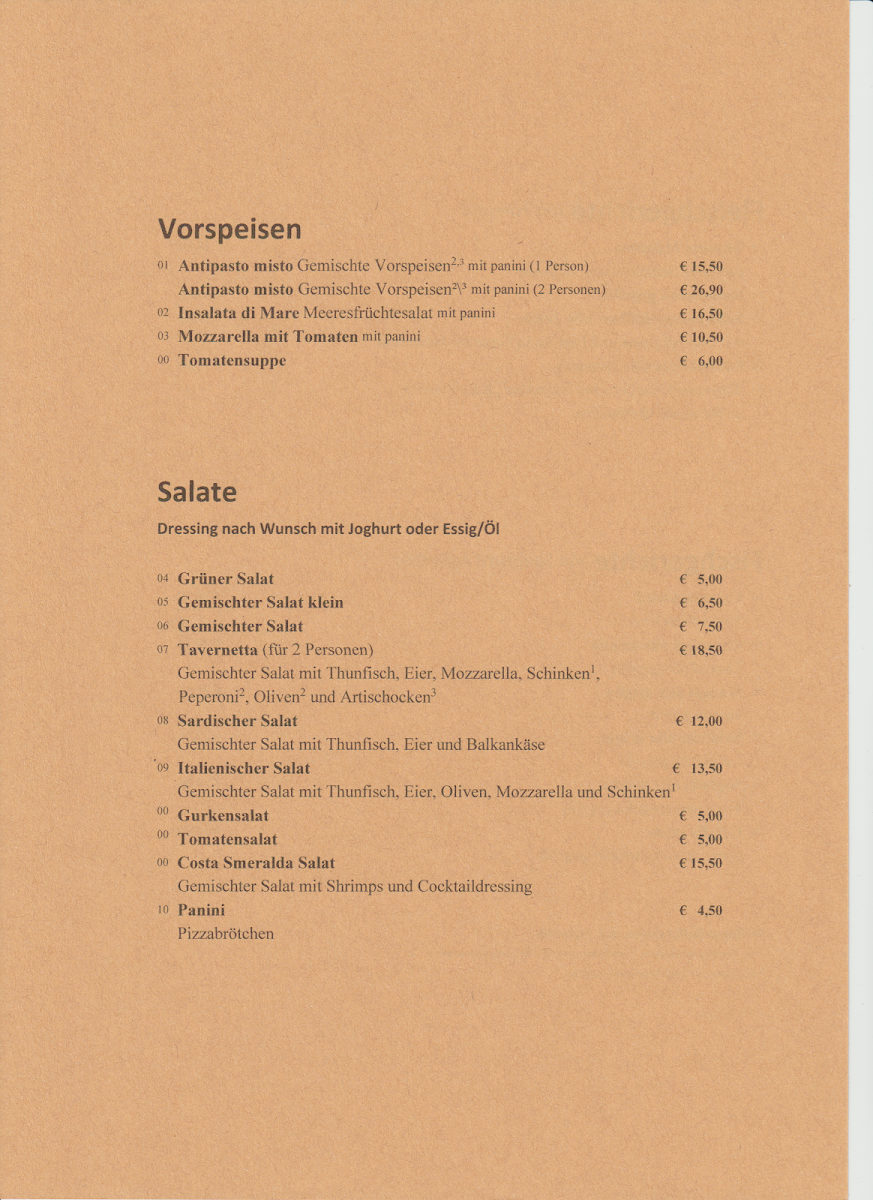 Speisekarte photo 3