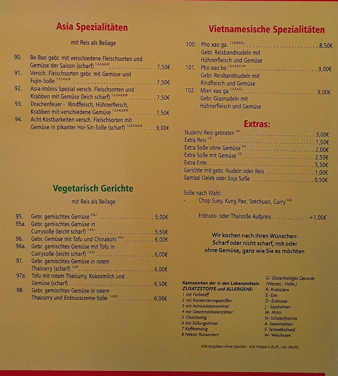 Speisekarte photo 3
