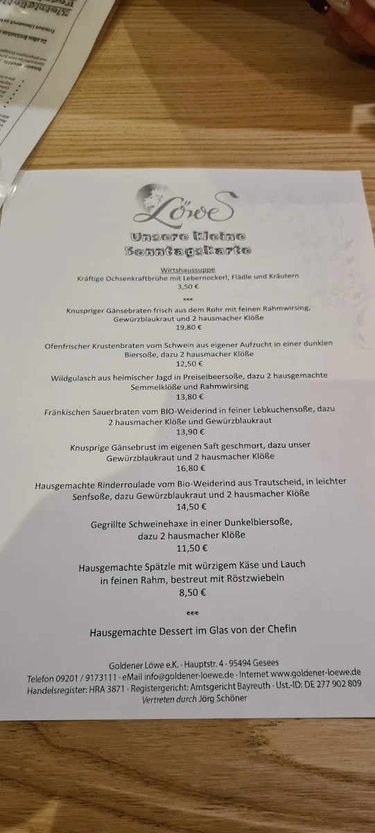 Speisekarte photo 5