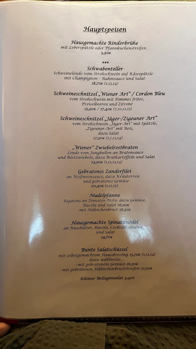 Speisekarte photo 1
