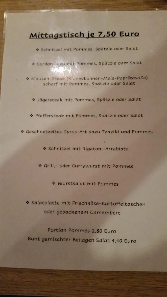 Speisekarte photo 2