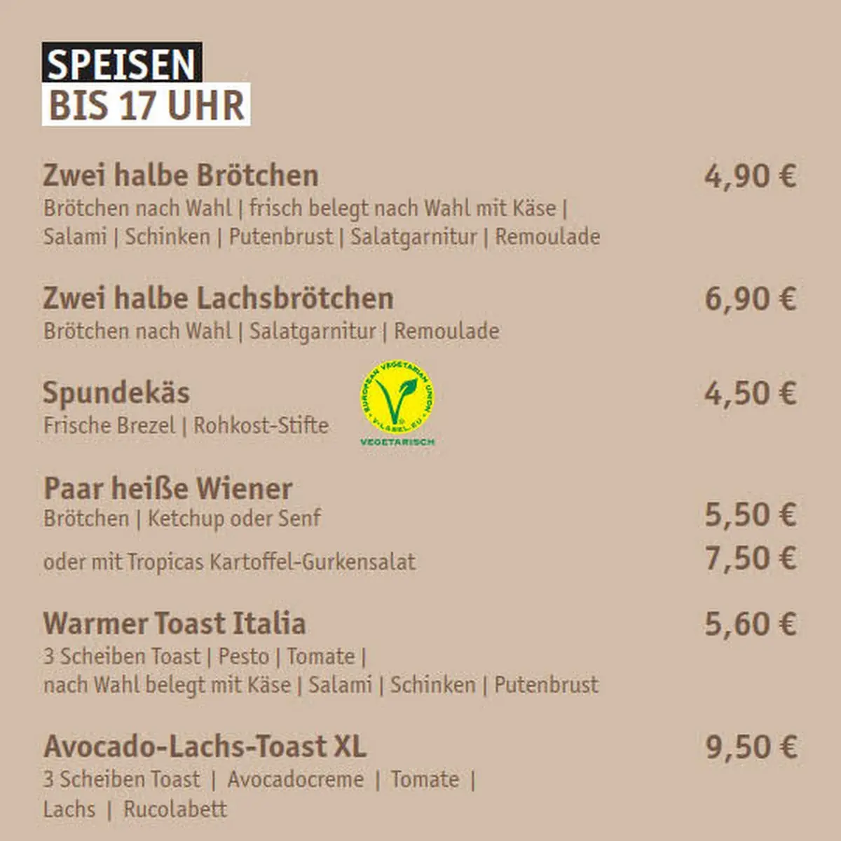 Speisekarte photo 1