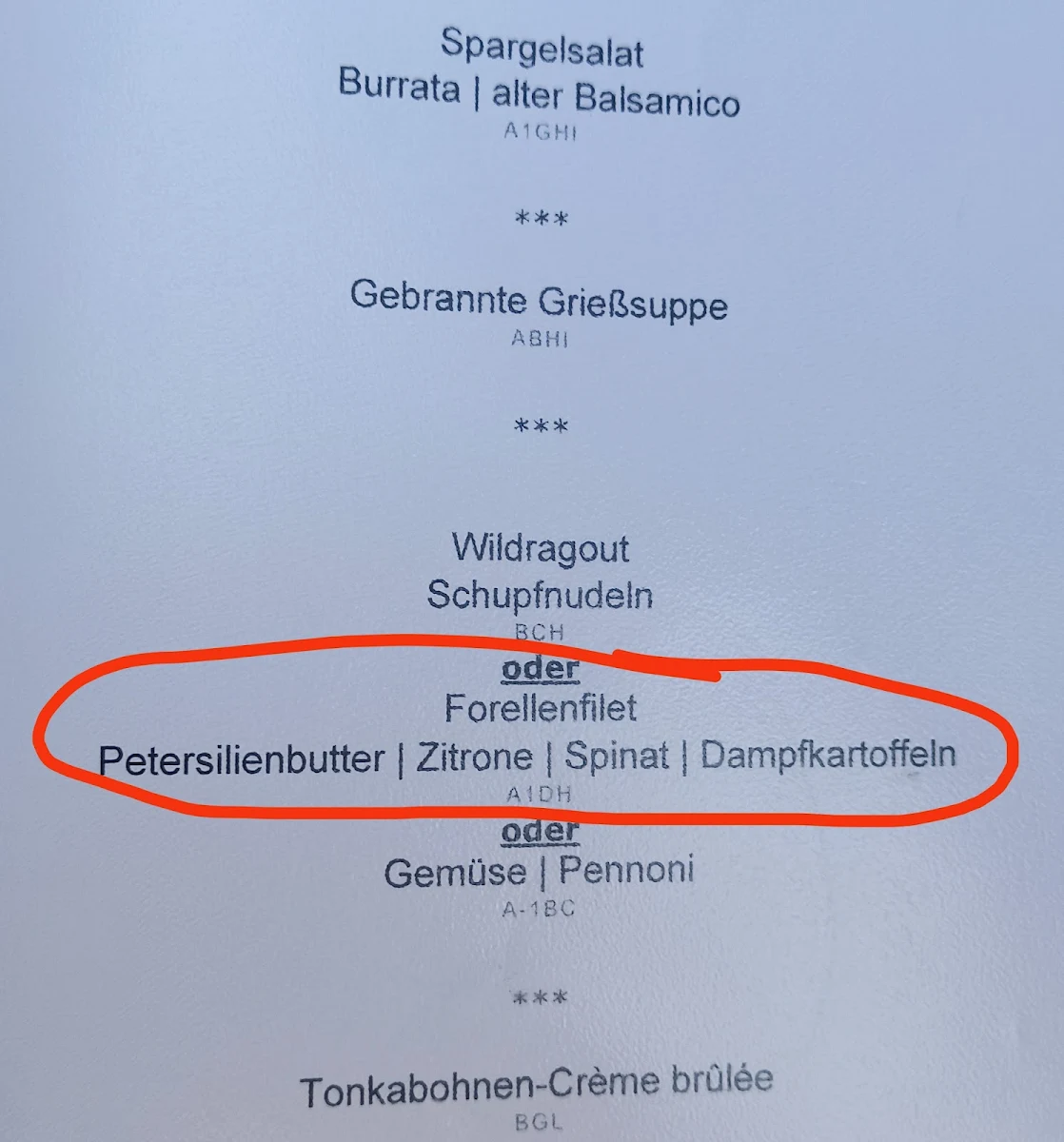 Speisekarte photo 2