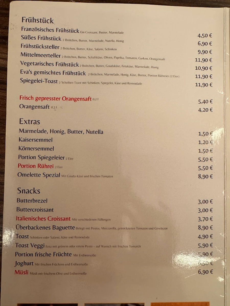 Speisekarte photo 1