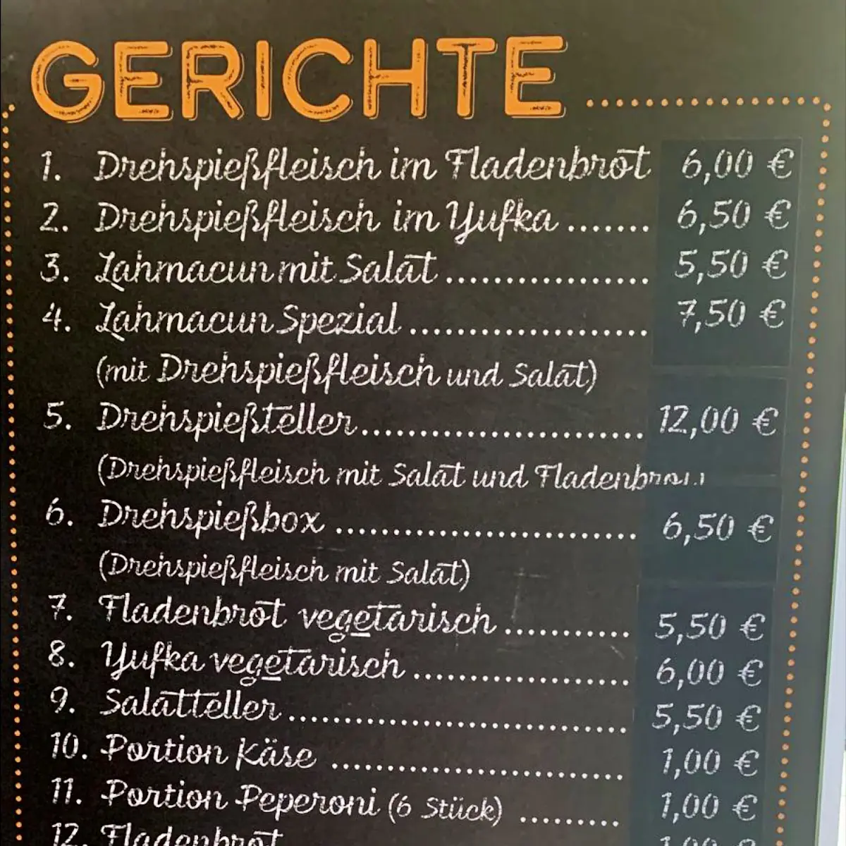 Speisekarte photo 1