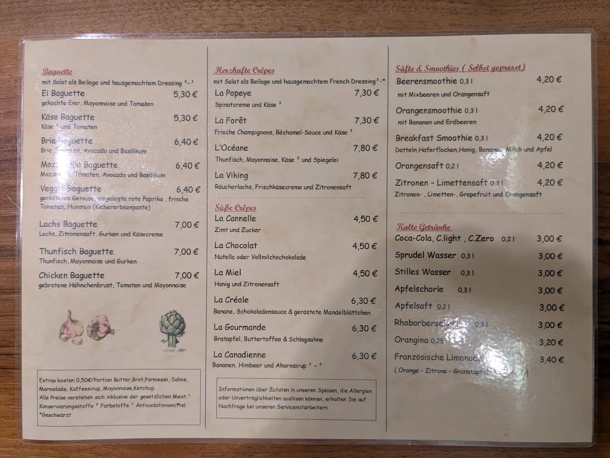 Speisekarte, C'est la Vie / Bonn