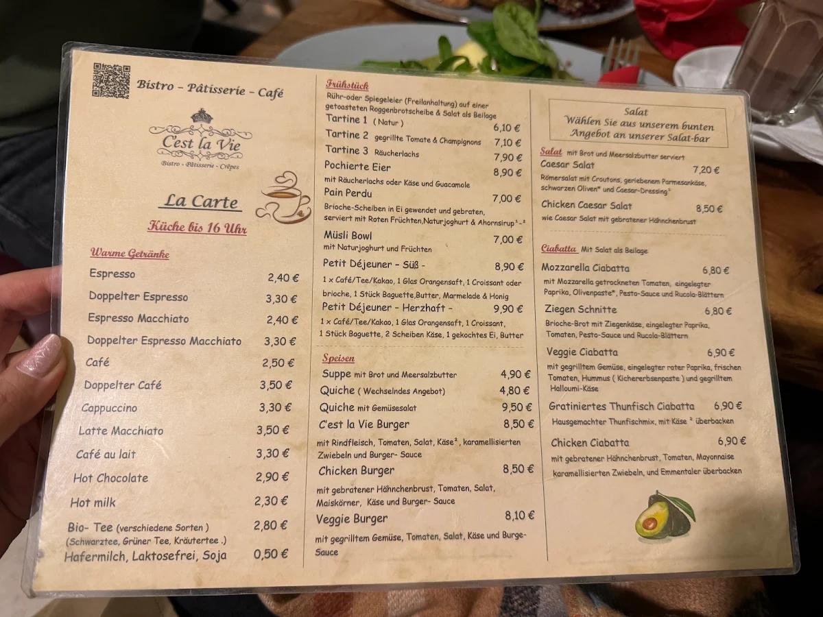 Speisekarte, C'est la Vie / Bonn