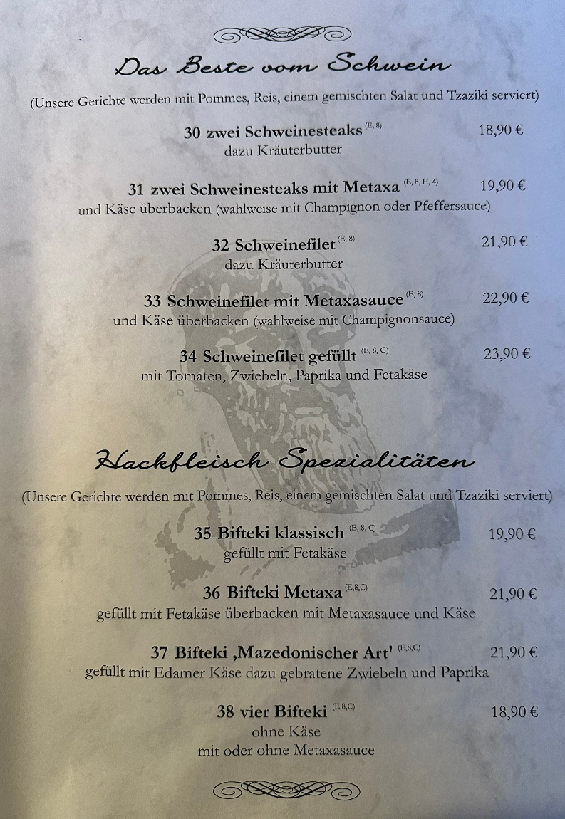 Speisekarte photo 2