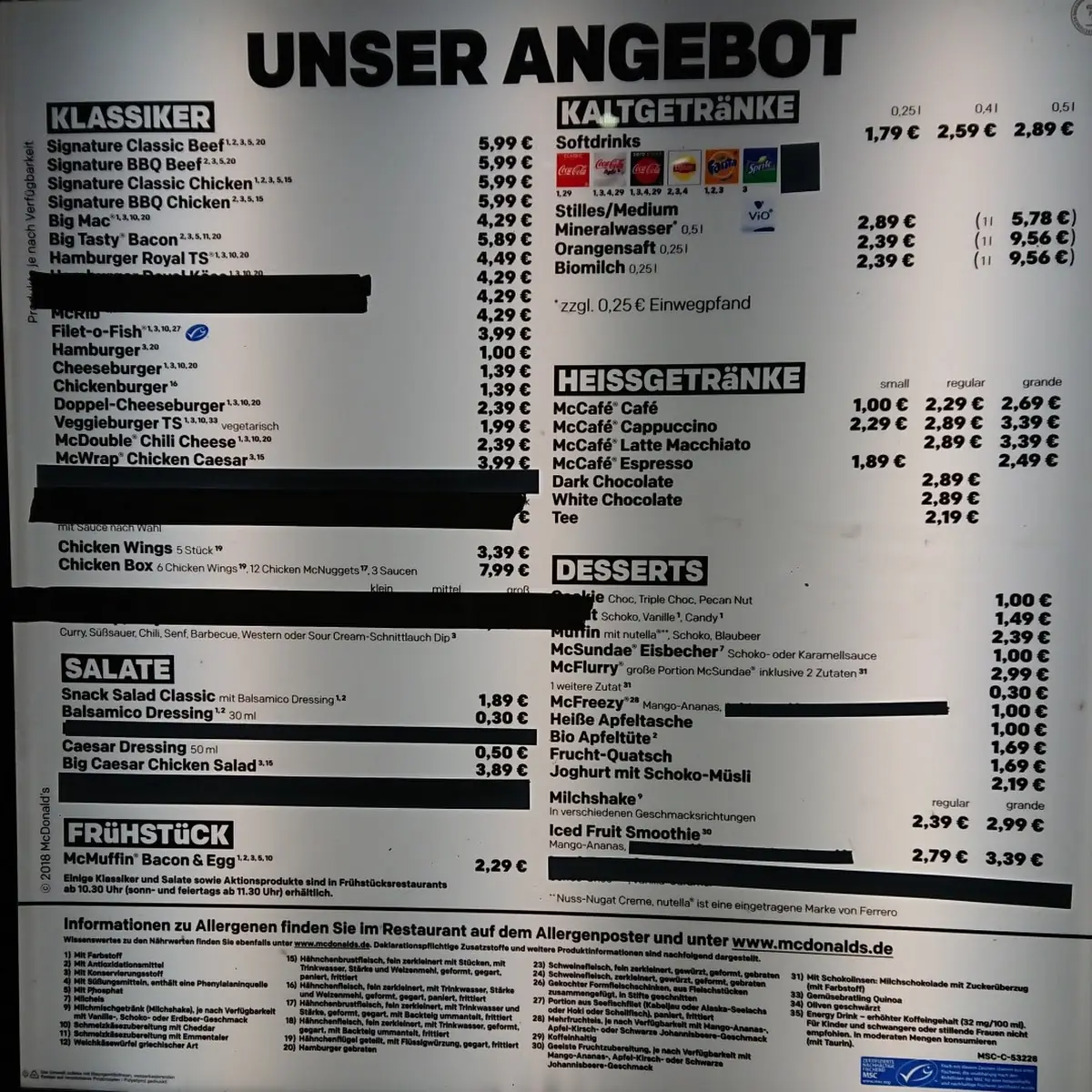Speisekarte photo 2