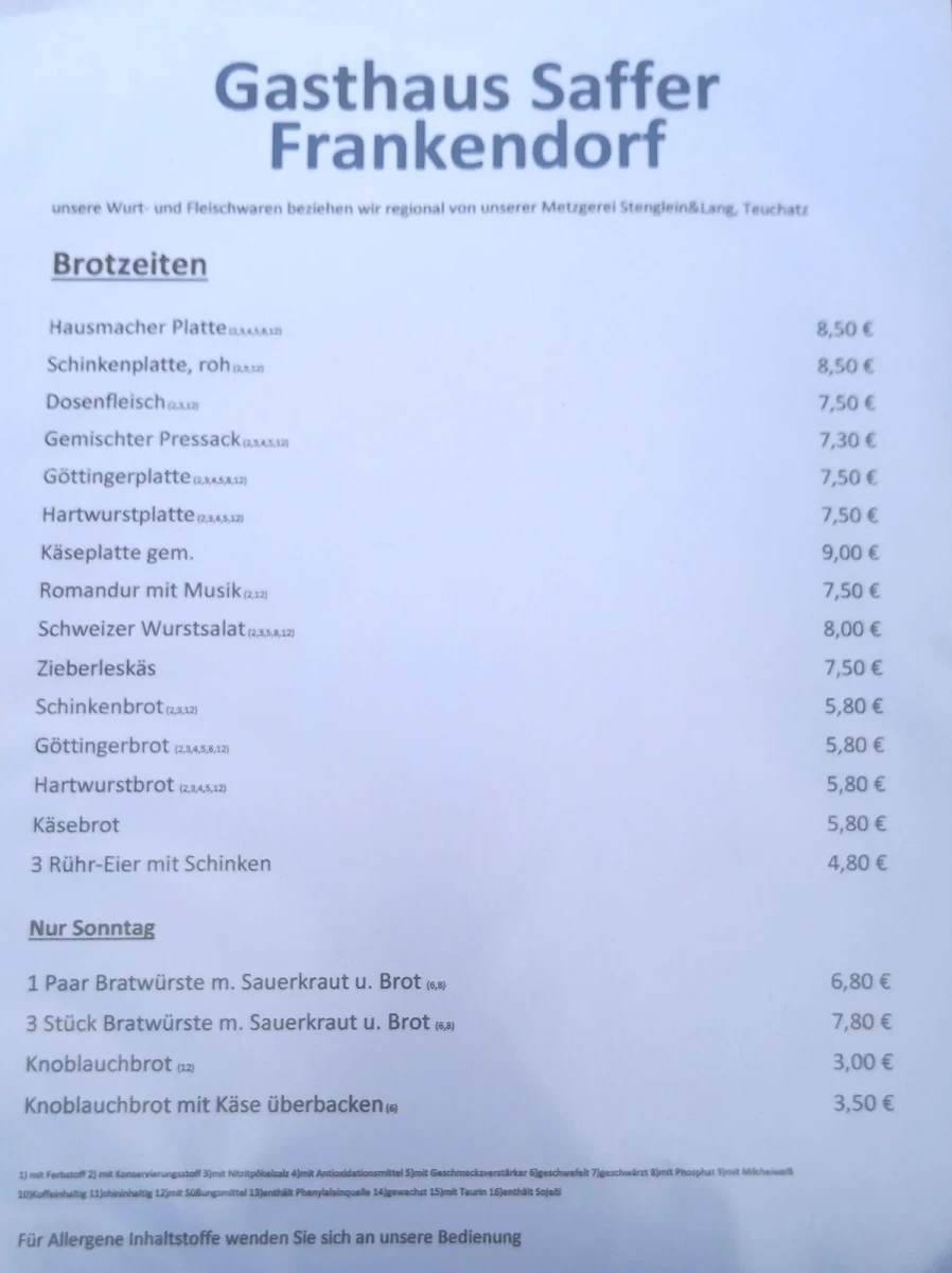 Speisekarte photo 1