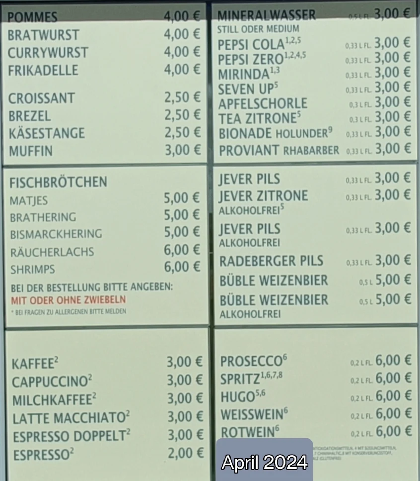 Speisekarte photo 3