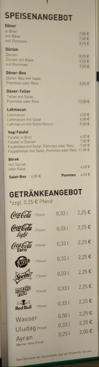 Speisekarte photo 2