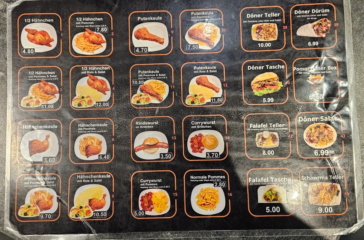 Speisekarte, City Grill Wuppertal