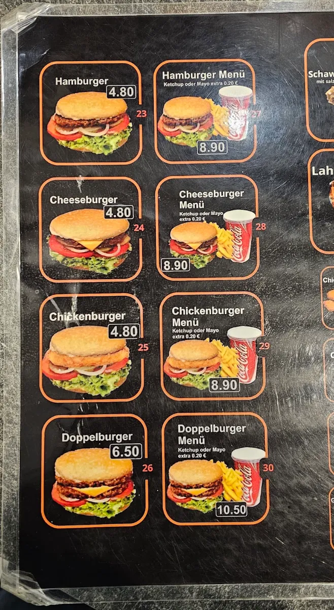 Speisekarte, City Grill Wuppertal