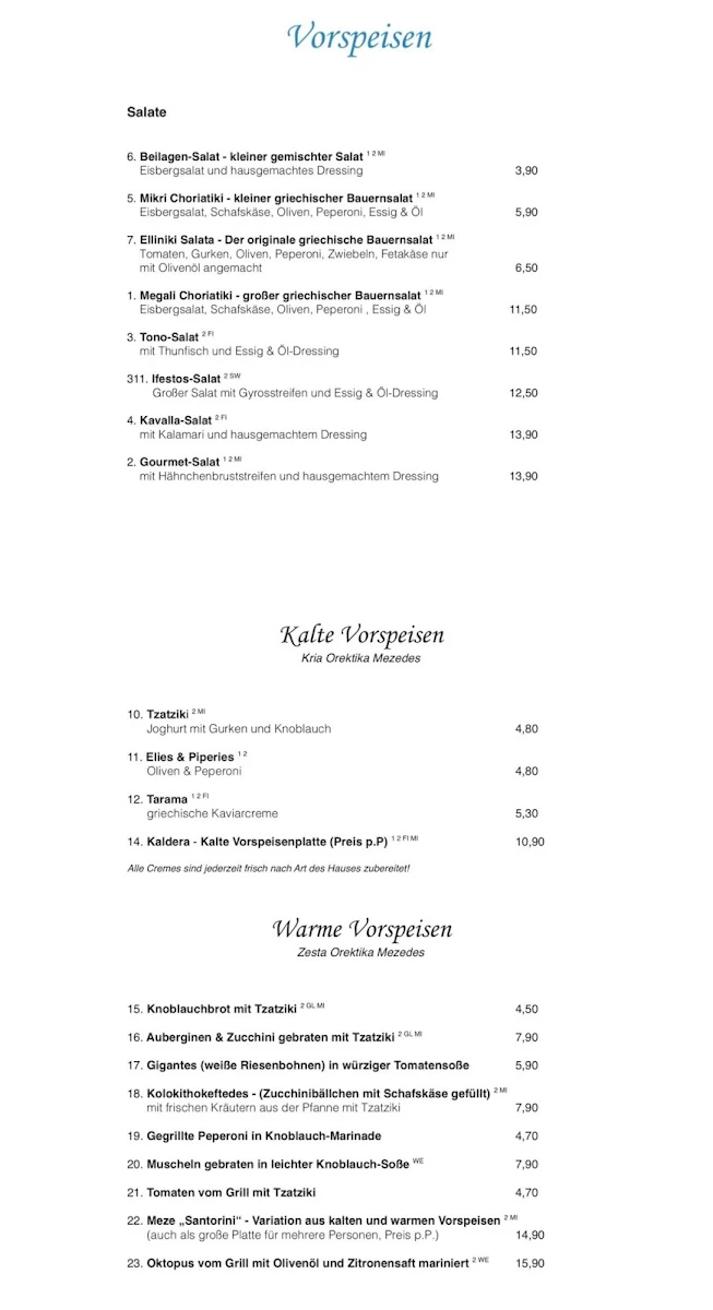 Speisekarte photo 2