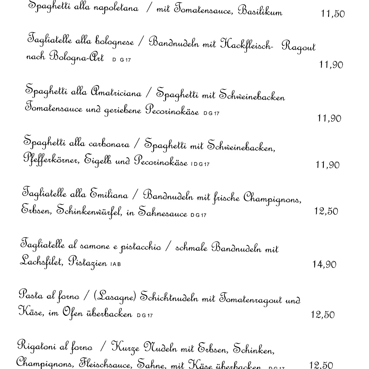 Speisekarte photo 3