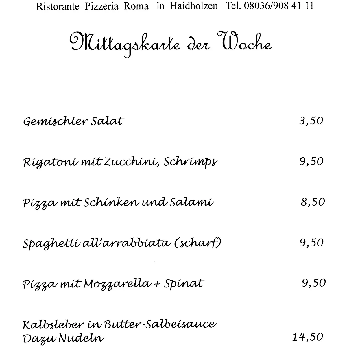 Speisekarte photo 7