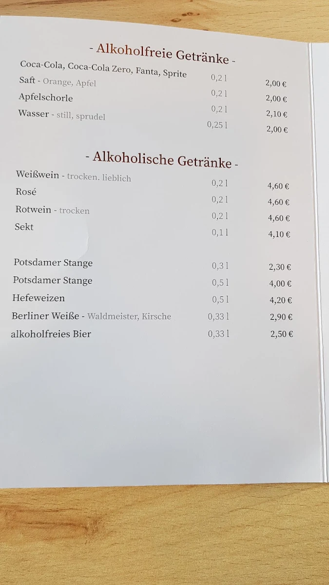 Speisekarte photo 1