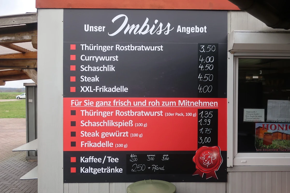 Speisekarte, Rennsteiggrill